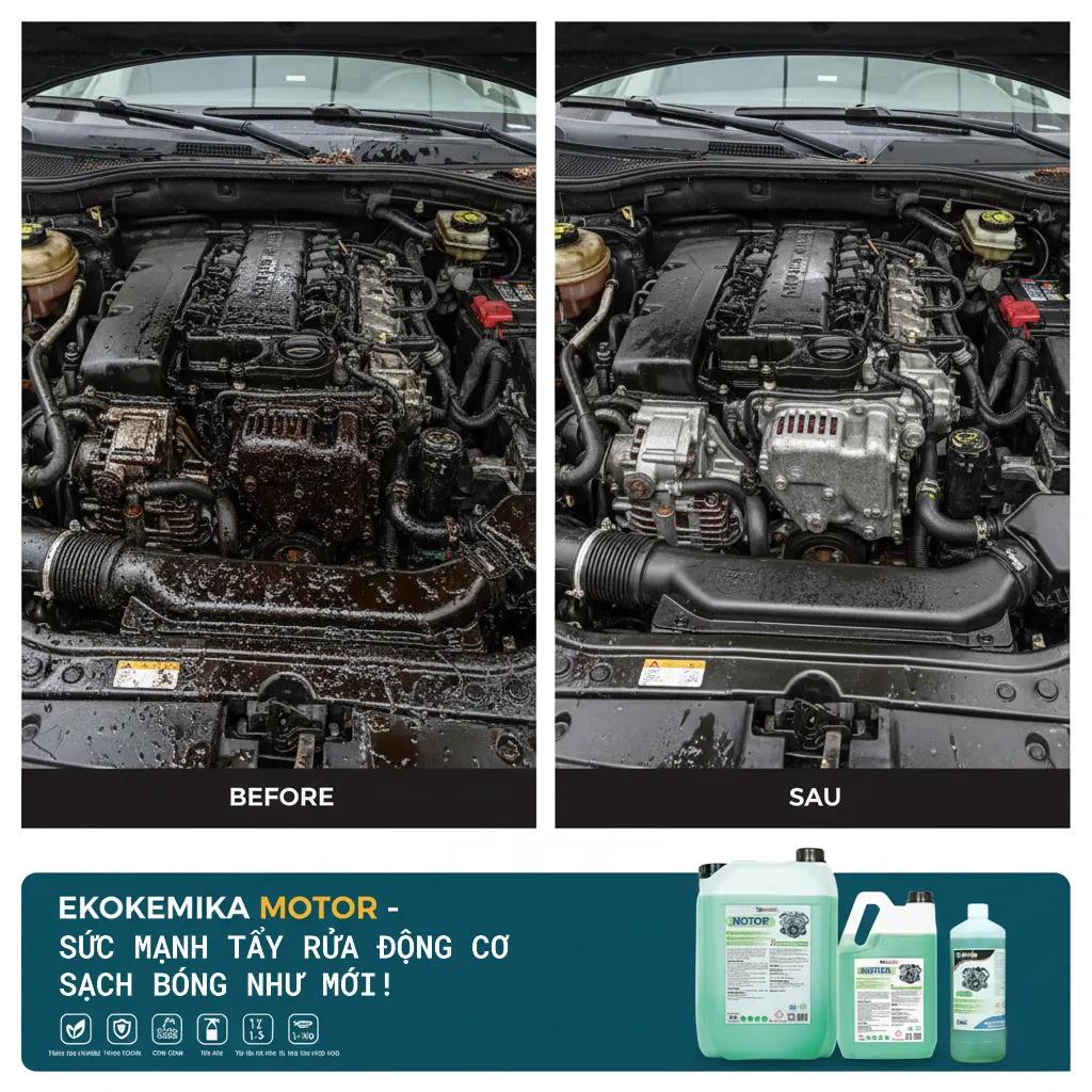 giới thiệu dung dịch vệ sinh khoang động cơ ekokemika motor