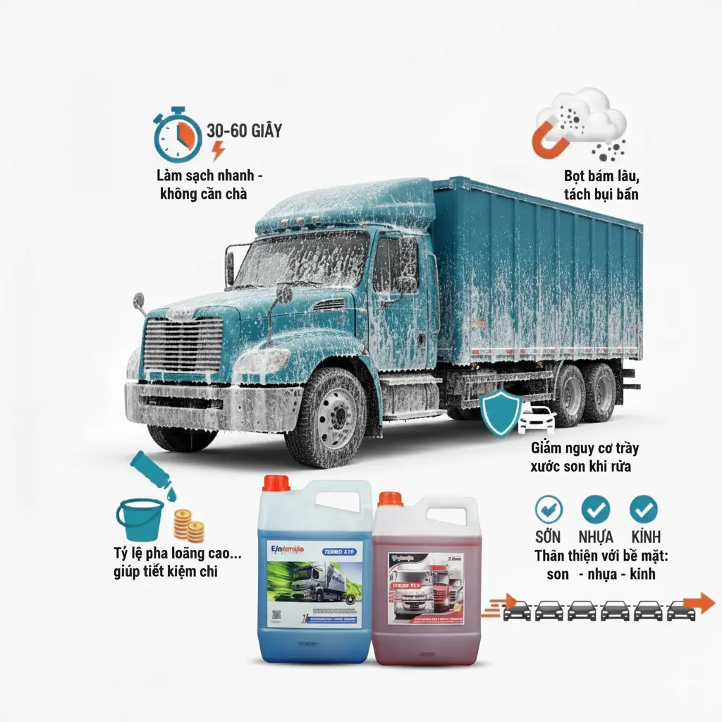 6 lợi ích khi sử dụng dung dịch rửa xe không chạm ekokemika turbo x