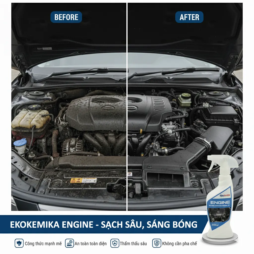 giới thiệu dung dịch vệ sinh khoang động cơ