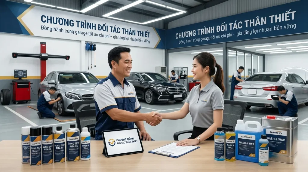 chương trình đối tác thân thiết cho garage